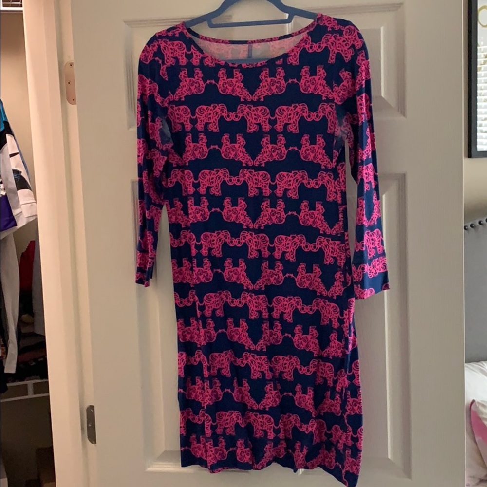 Lilly Pulitzer Marlowe Elephant Print Mini Dress